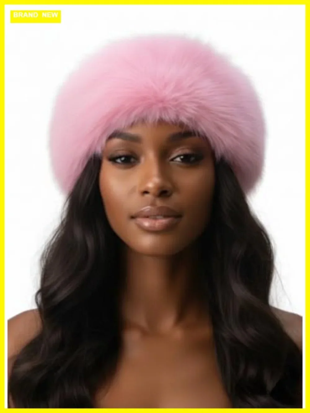 Luxury Faux Fur Winter Headband Ear Warmer Plush Wrap
